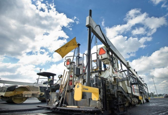 2D система Trimble PCS400 для асфальтоукладчика