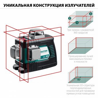 Лазерный нивелир KRAFTOOL LL 3D